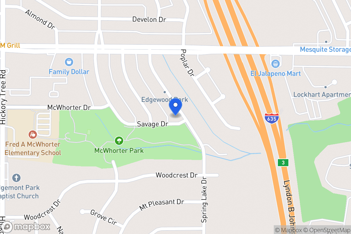 Map of 1651 Spring Lake Dr