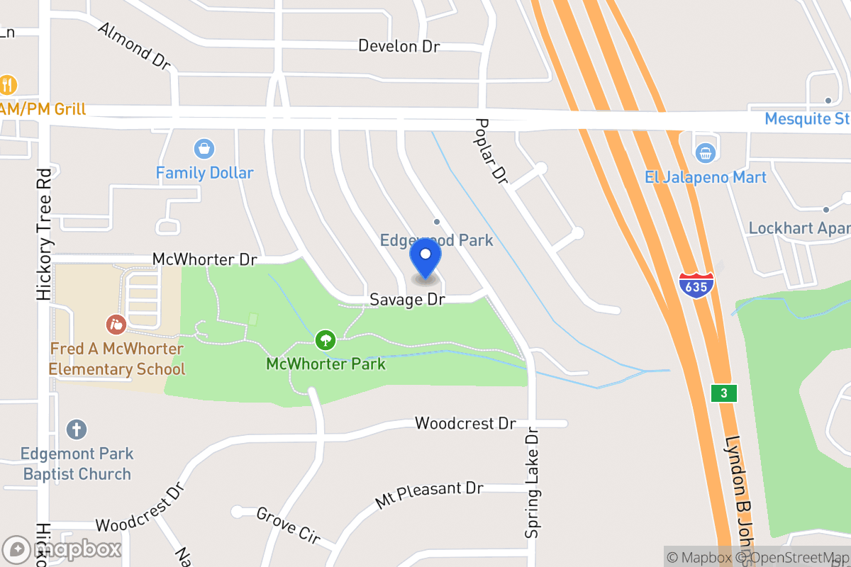 Map of 1650 Evergreen Dr