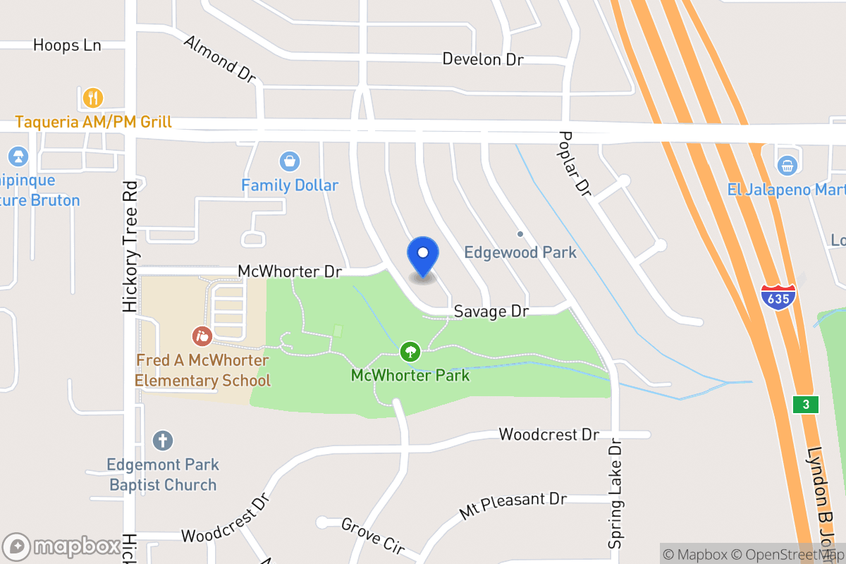 Map of 1646 Savage Dr