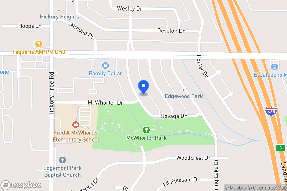 Map of 1634 Savage Dr