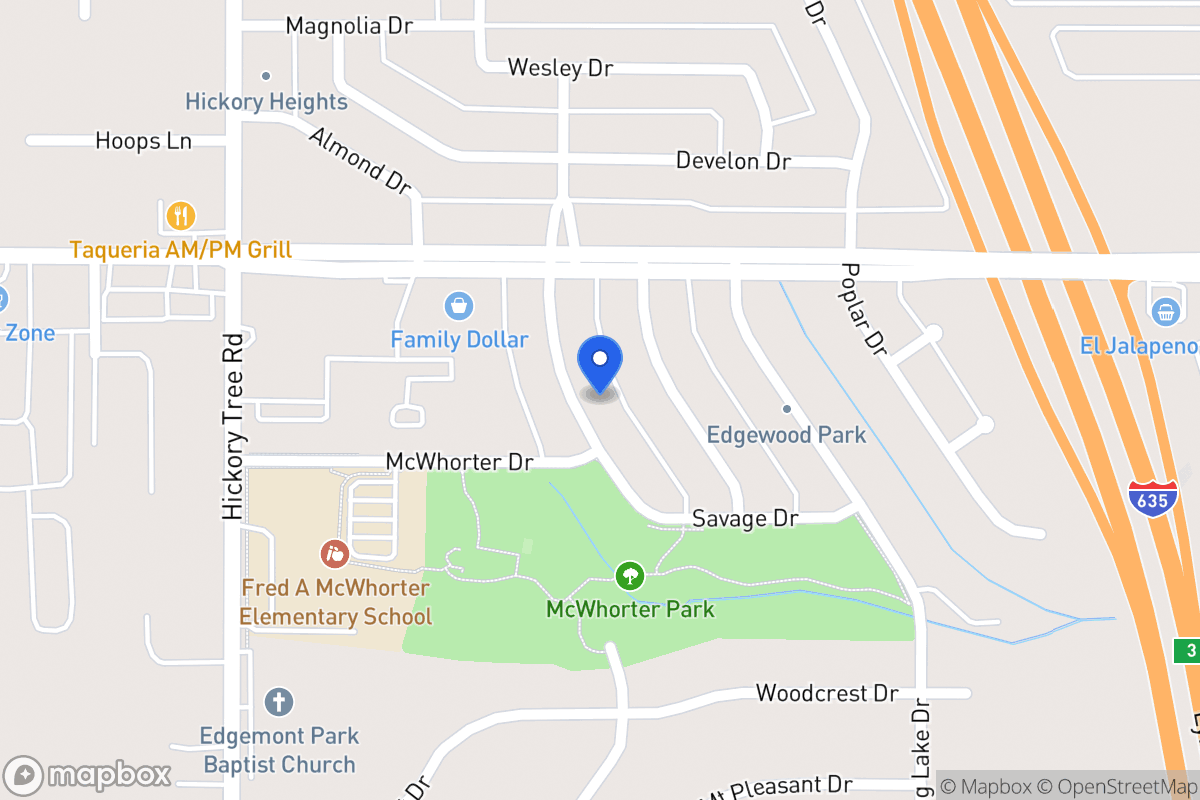 Map of 1626 Savage Dr