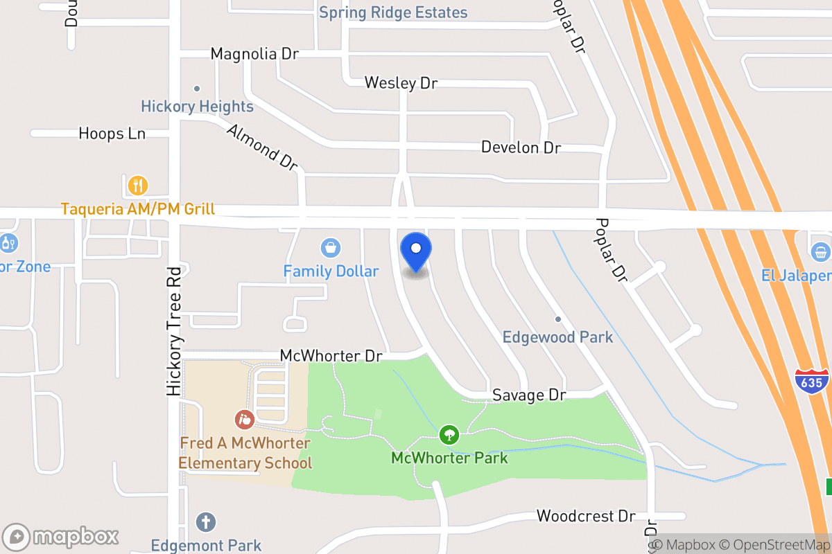 Map of 1614 Savage Dr