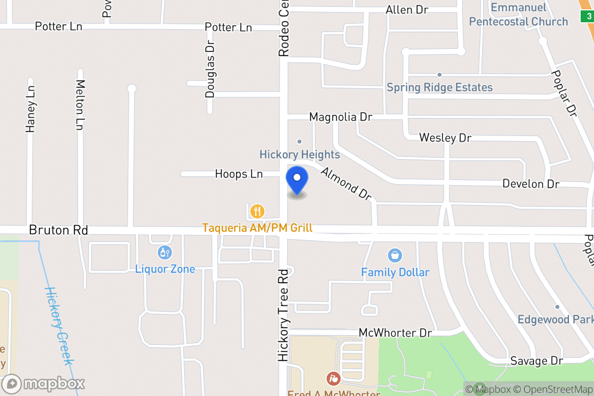 Map of 1512 Rodeo Center Blvd