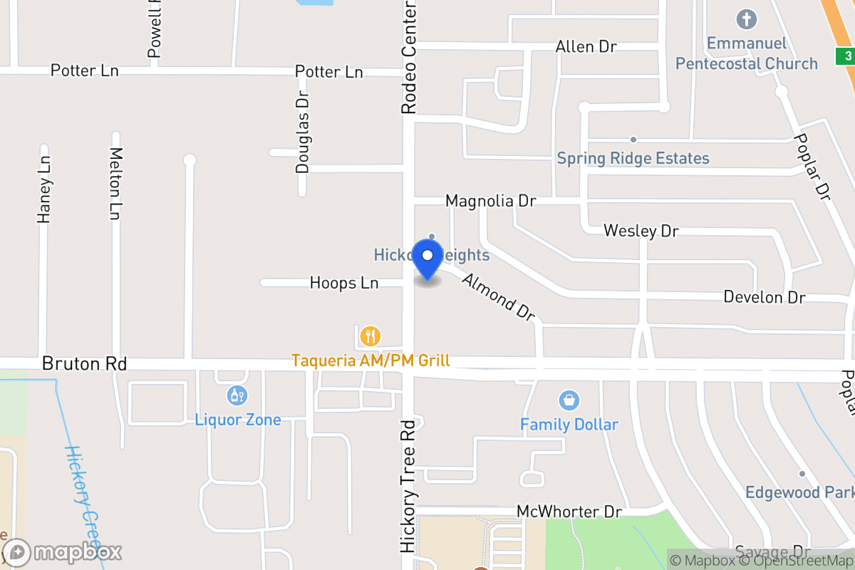 Map of 1500 Rodeo Center Blvd