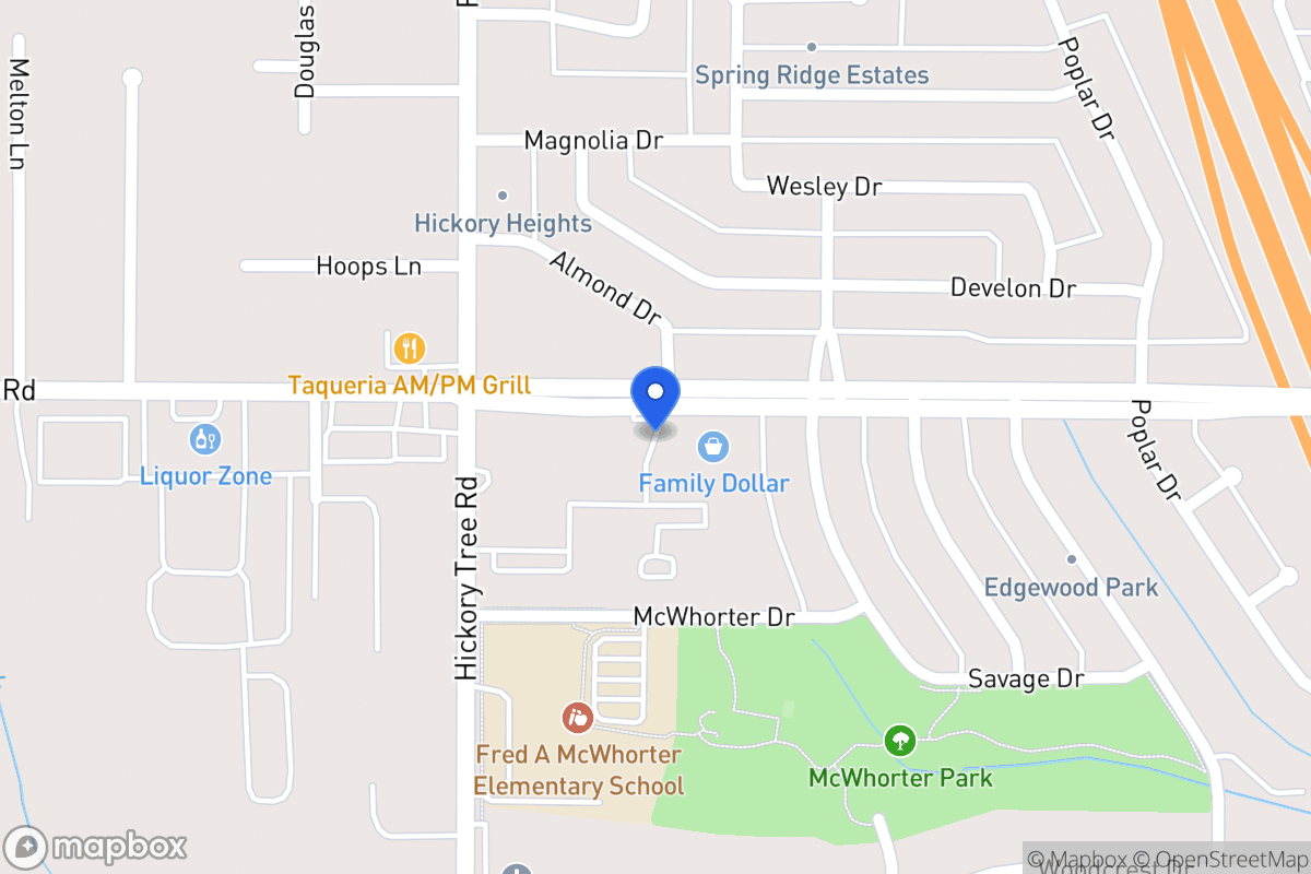 Map of 1510 W Bruton Rd