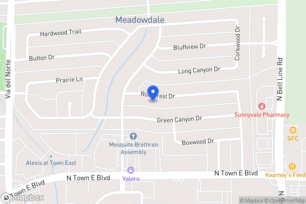 Map of 400 Rockcrest Dr