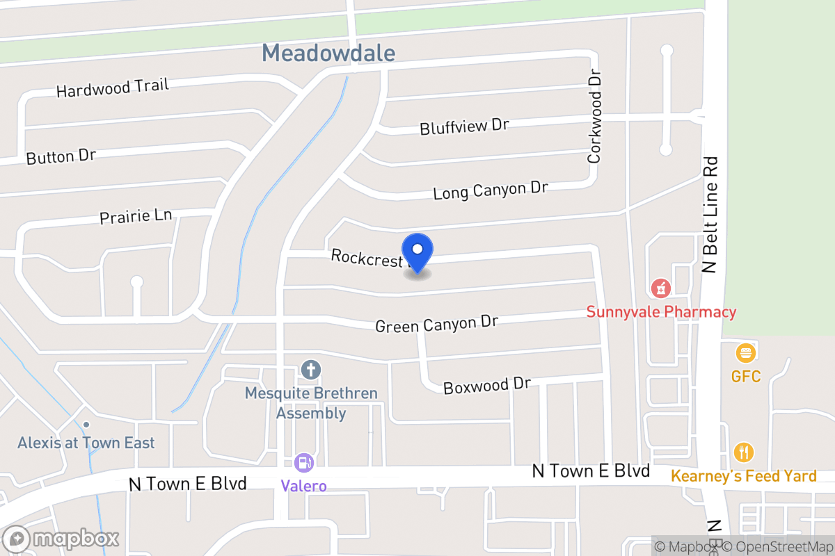 Map of 320 Rockcrest Dr