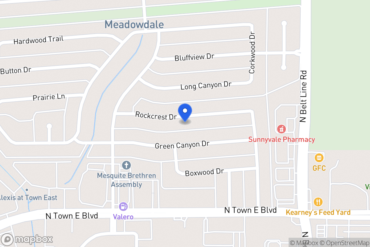 Map of 312 Rockcrest Dr
