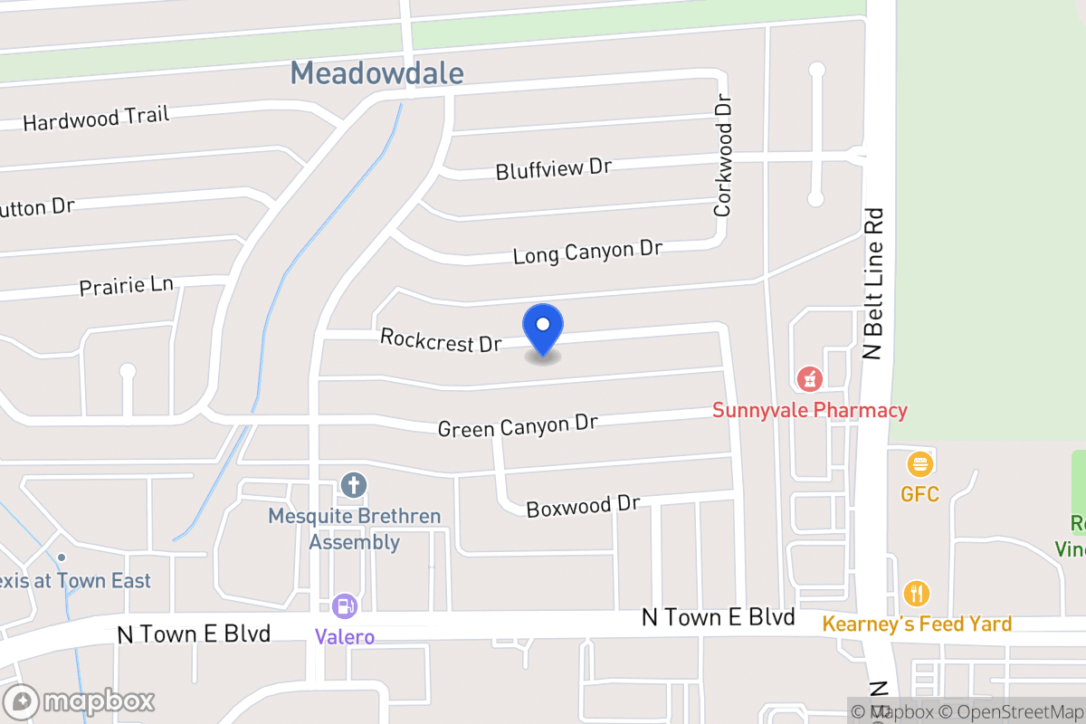 Map of 308 Rockcrest Dr