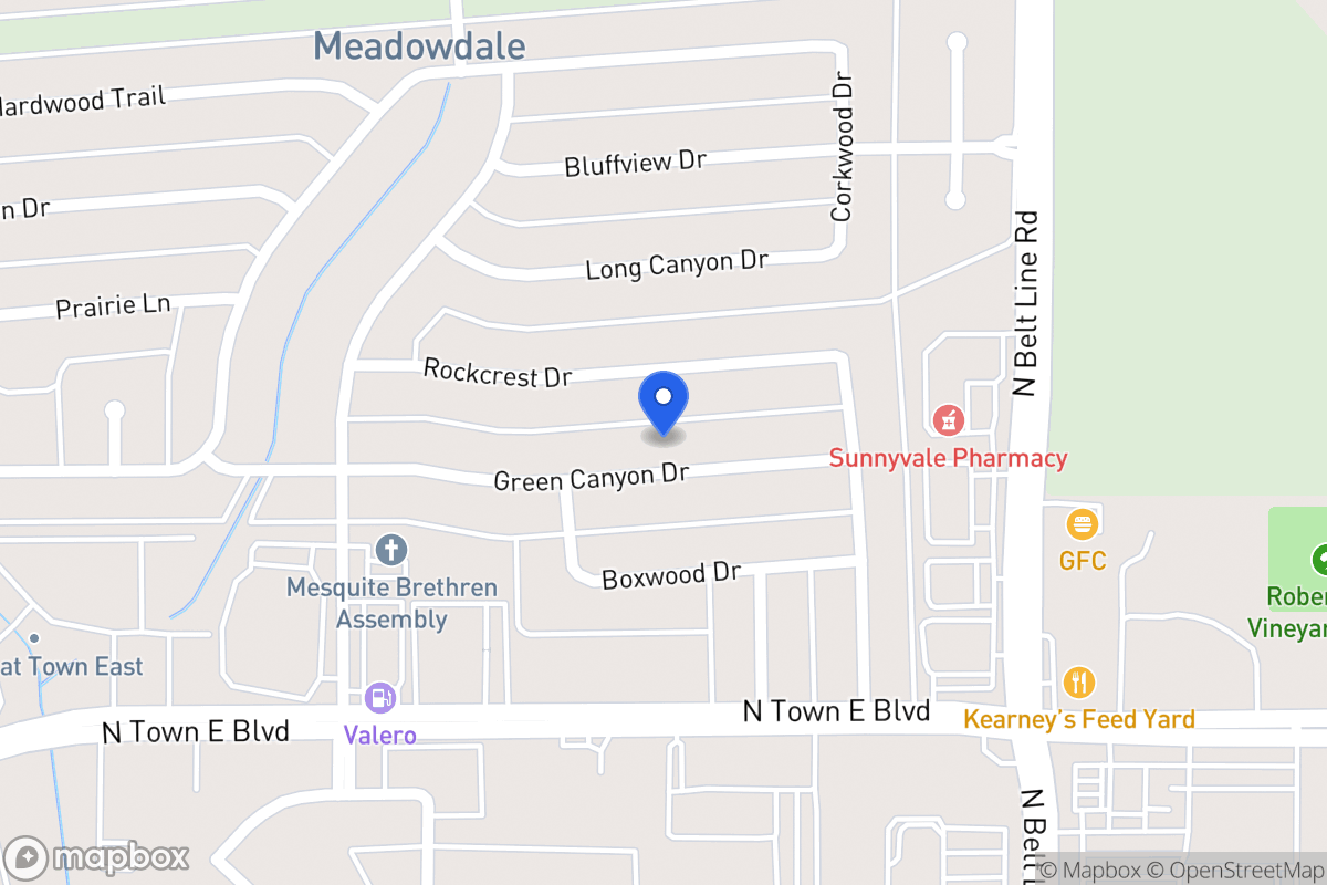 Map of 301 Green Canyon Dr