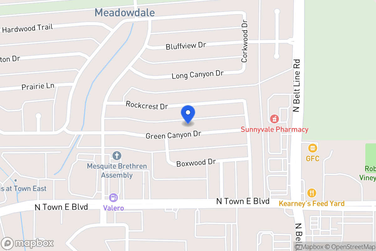 Map of 305 Green Canyon Dr