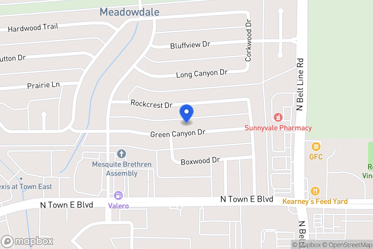 Map of 309 Green Canyon Dr