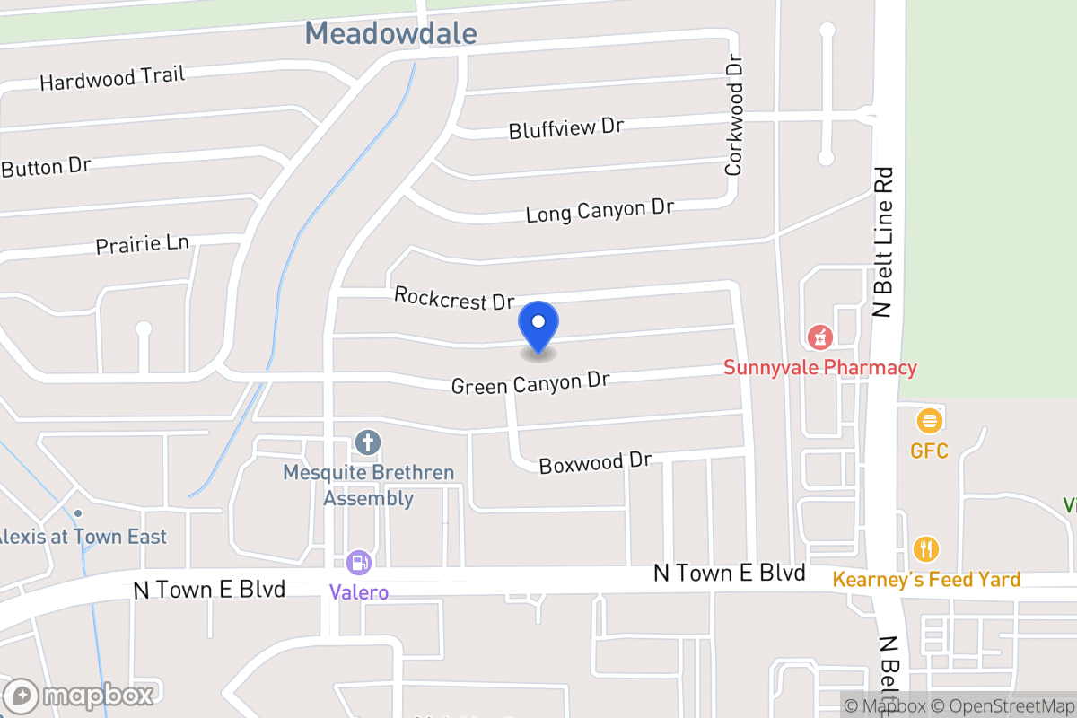Map of 313 Green Canyon Dr