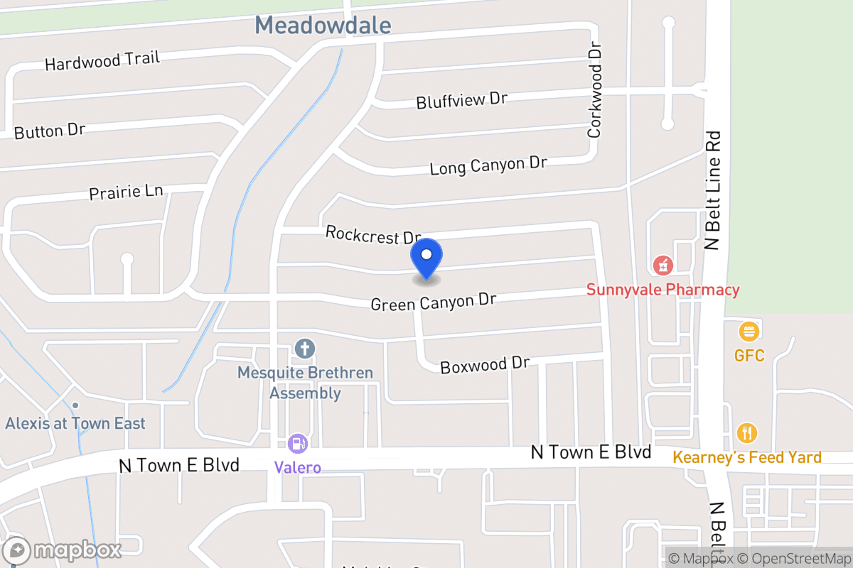 Map of 317 Green Canyon Dr