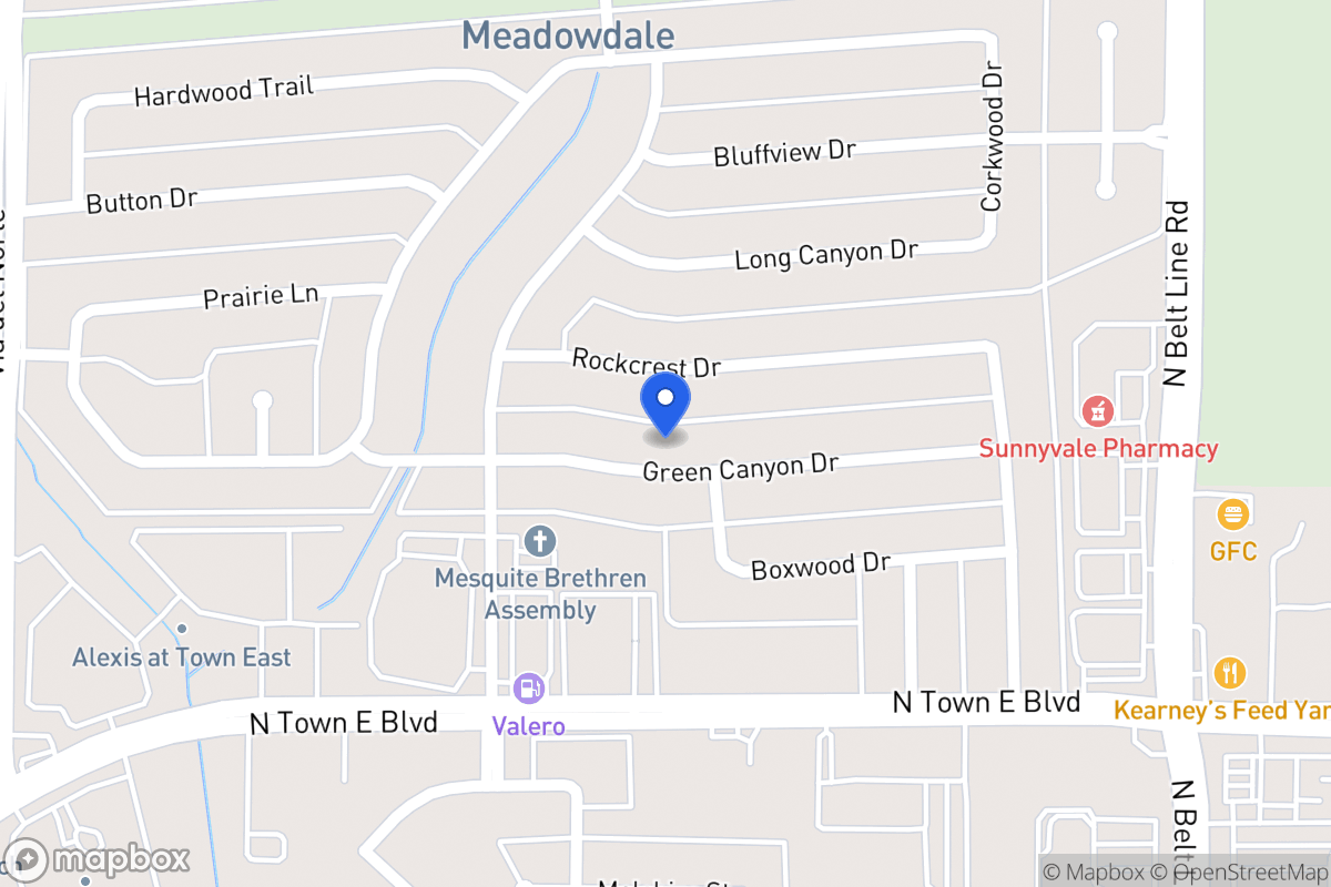 Map of 329 Green Canyon Dr