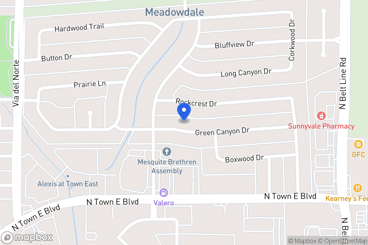 Map of 409 Green Canyon Dr
