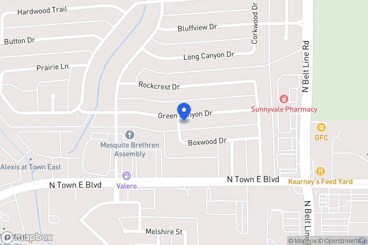Map of 316 Green Canyon Dr