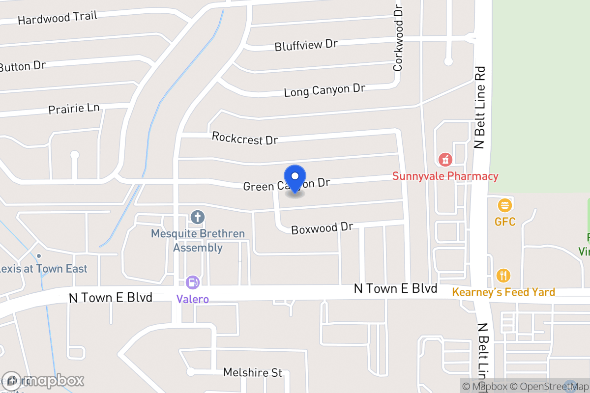 Map of 312 Green Canyon Dr