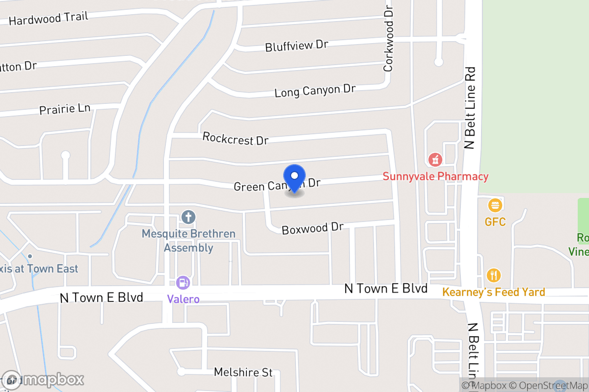 Map of 308 Green Canyon Dr