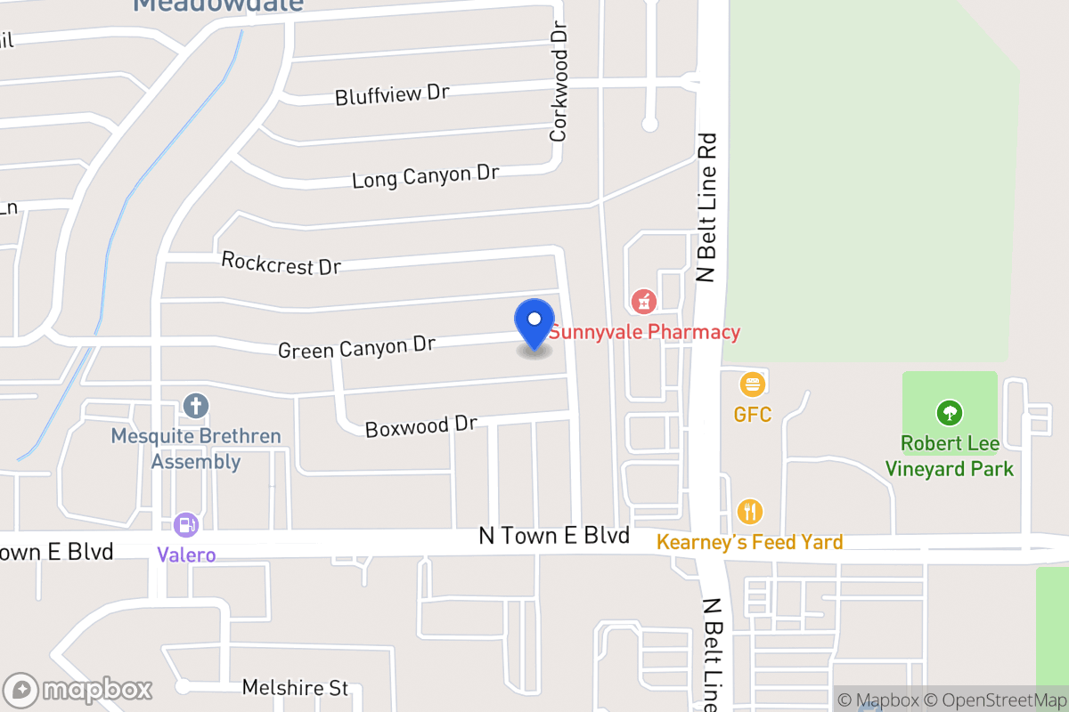 Map of 206 Green Canyon Dr
