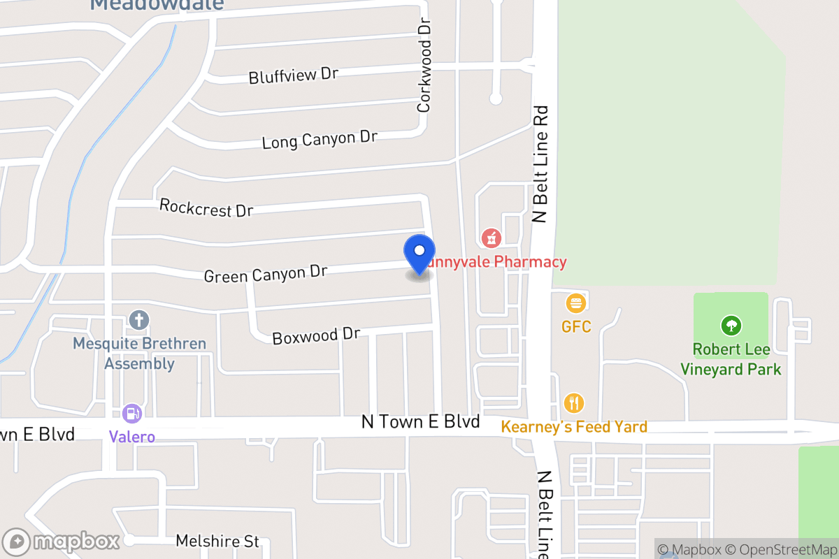Map of 202 Green Canyon Dr