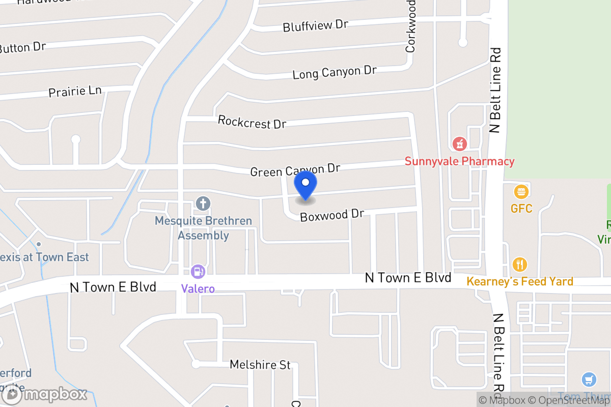Map of 313 Boxwood Dr