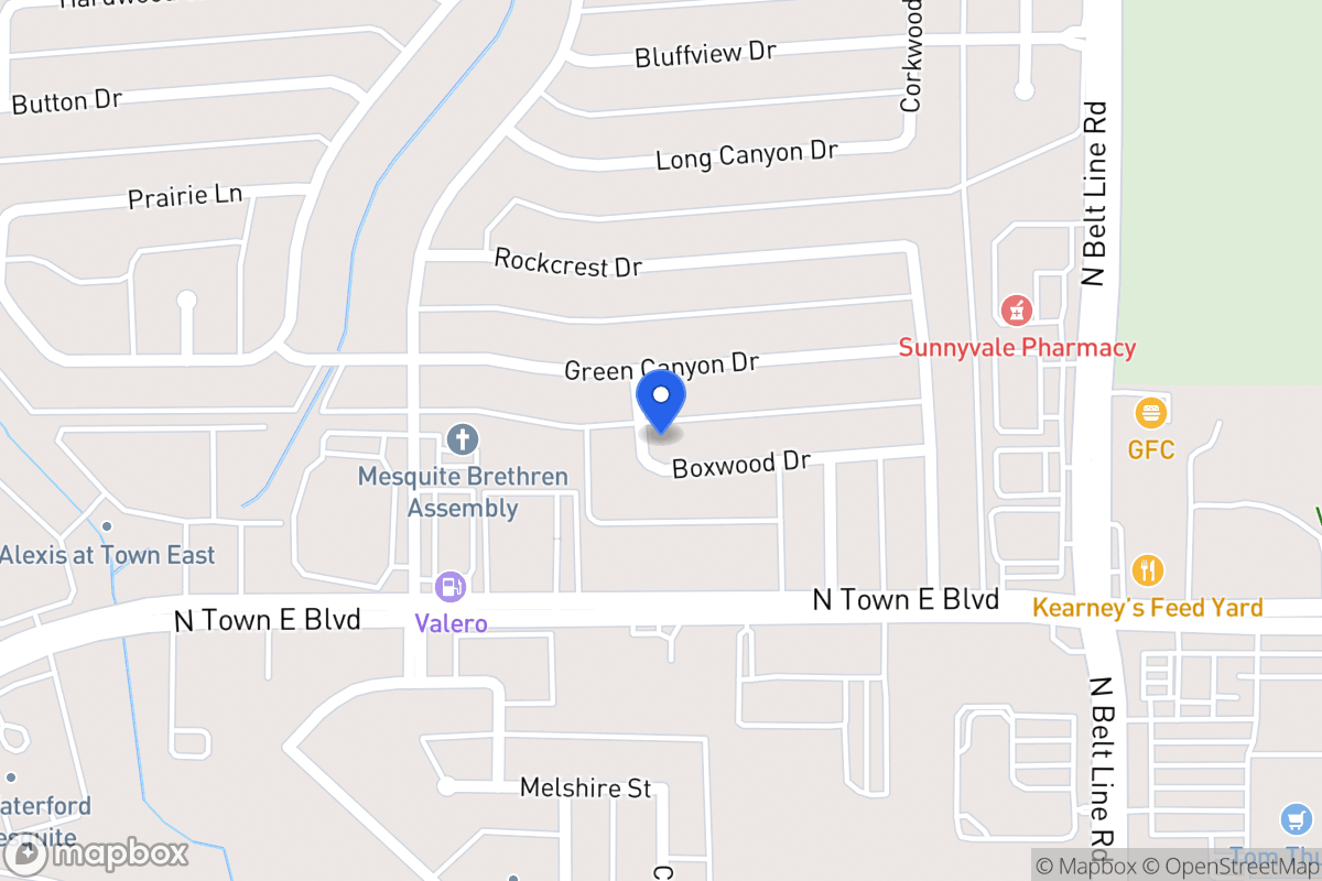 Map of 317 Boxwood Dr