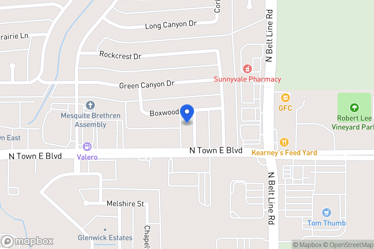 Map of 3615 Red Wolf Dr