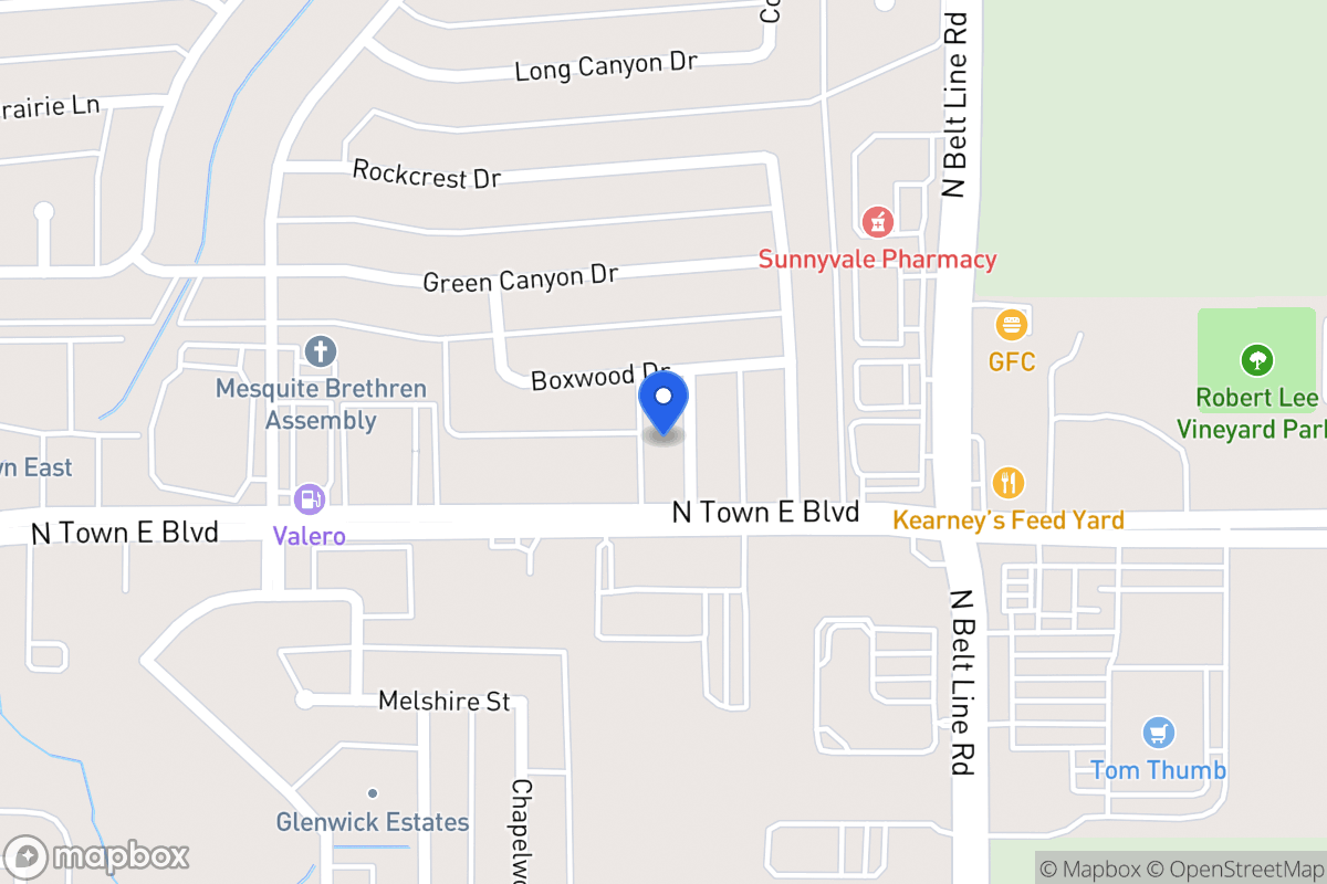 Map of 3611 Red Wolf Dr