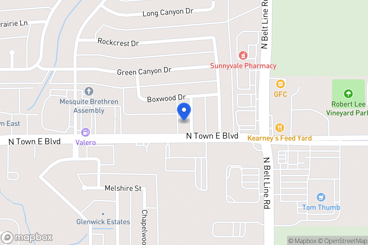 Map of 3607 Red Wolf Dr