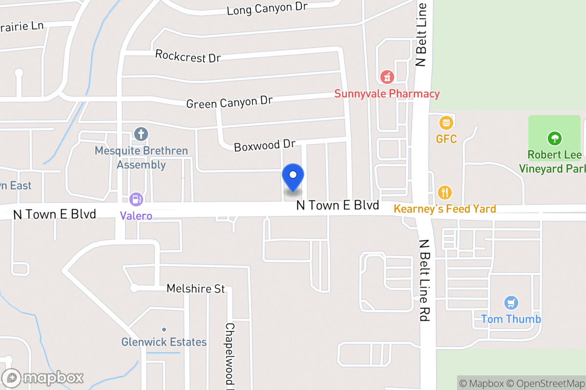 Map of 3603 Red Wolf Dr