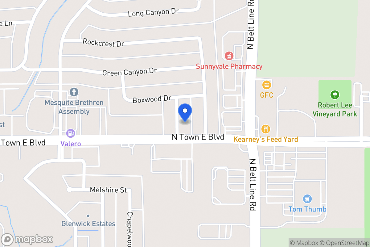 Map of 3606 Red Wolf Dr