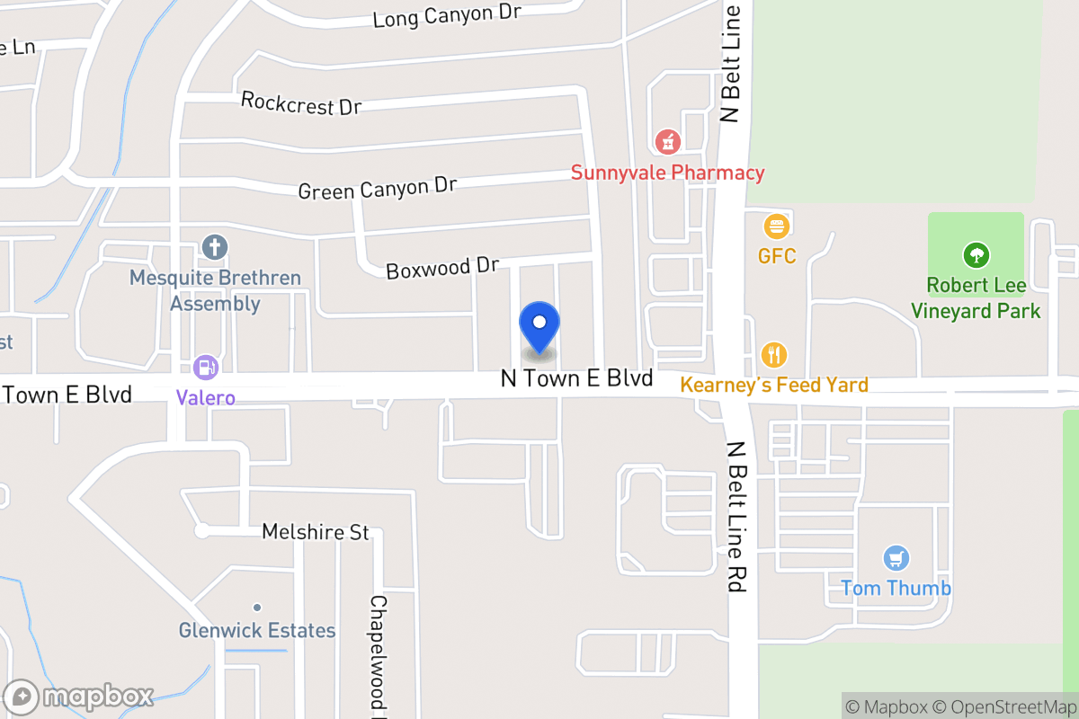 Map of 3602 Red Wolf Dr