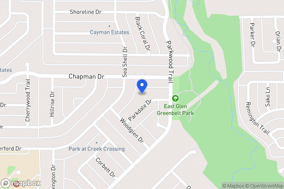 Map of 1925 Parkdale Dr