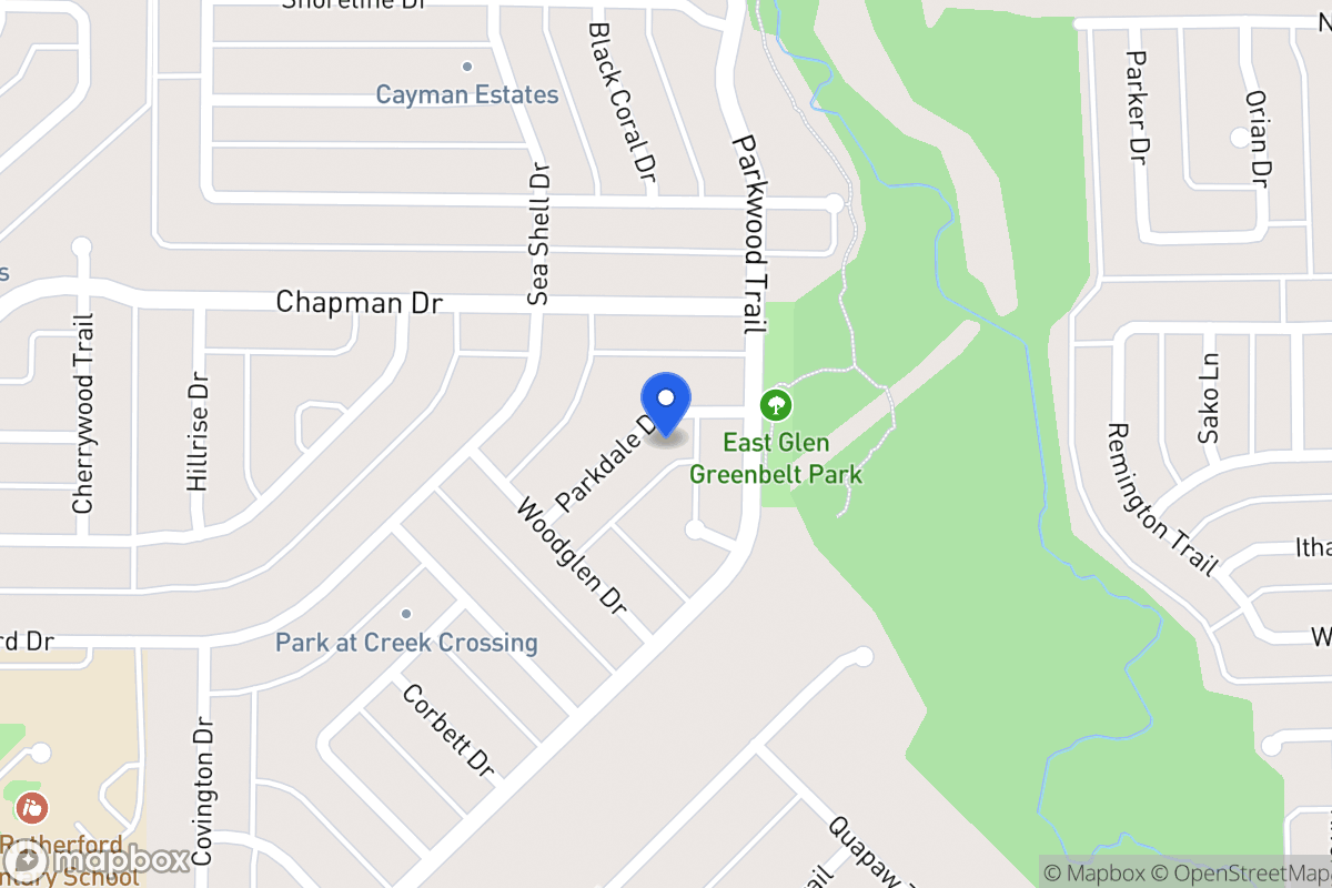 Map of 1924 Parkdale Dr