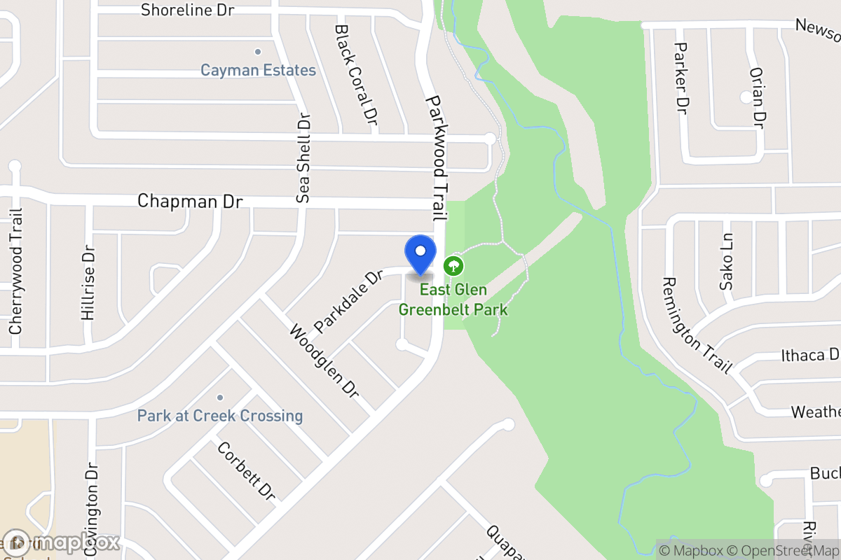 Map of 909 Parkwood Trl