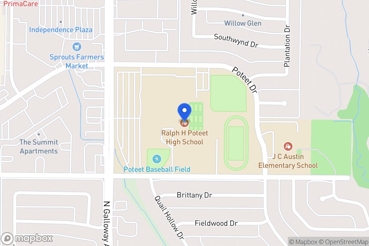 Map of 3300 Poteet Dr