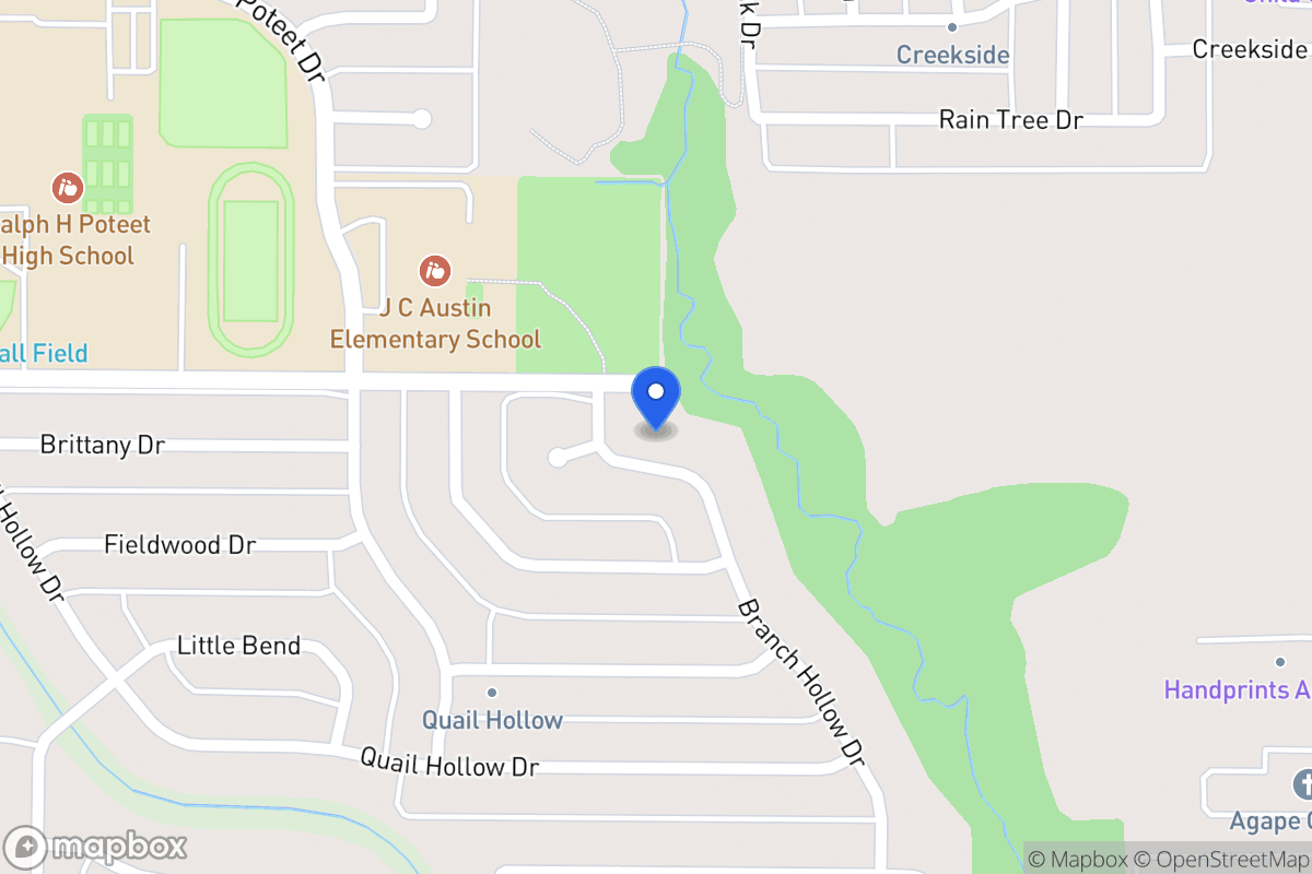 Map of 2924 Branch Hollow Dr