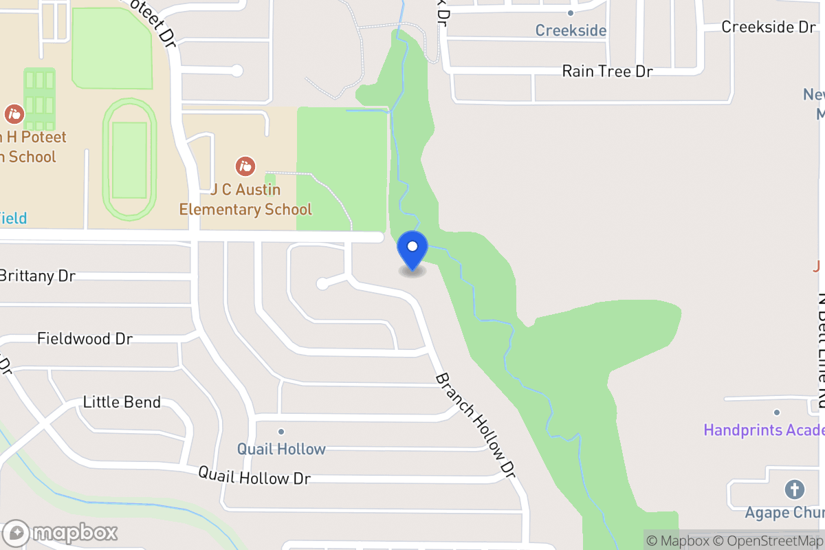 Map of 2916 Branch Hollow Dr