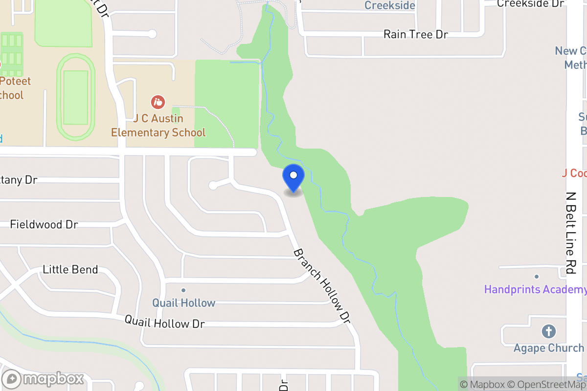 Map of 2908 Branch Hollow Dr
