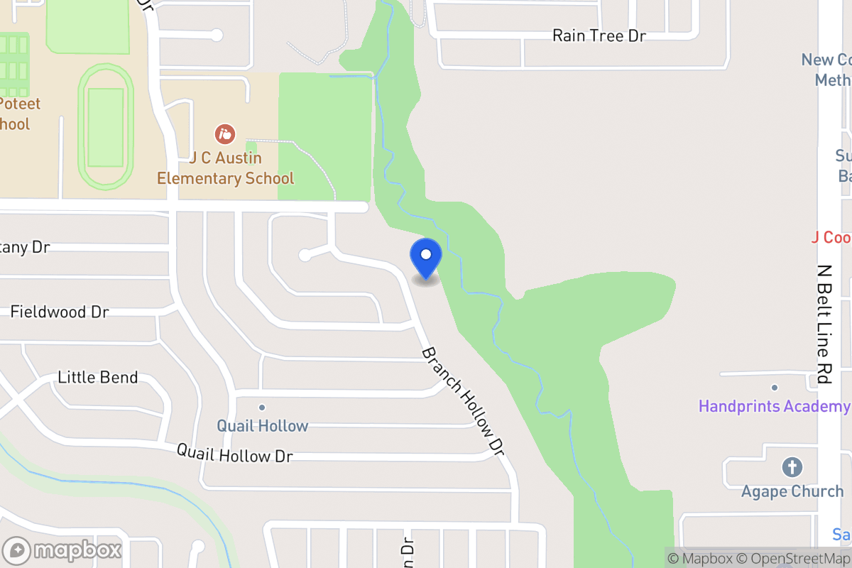 Map of 2904 Branch Hollow Dr