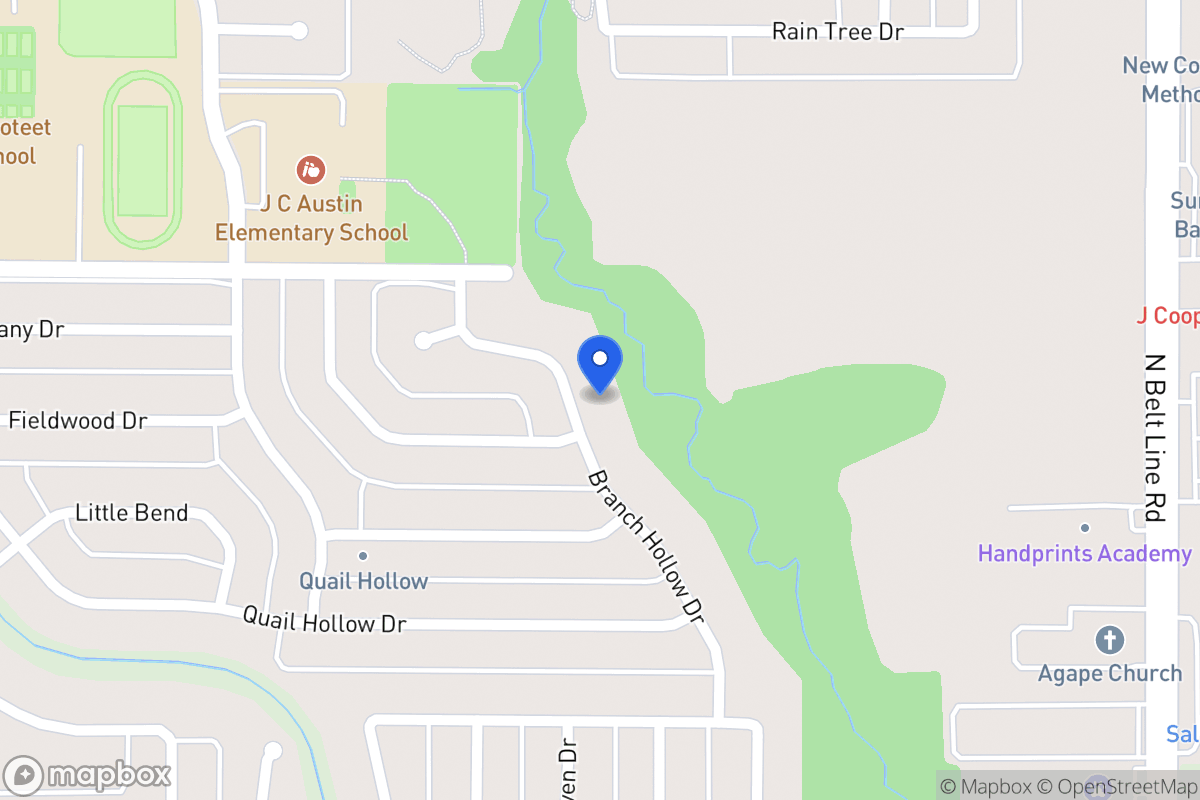 Map of 2900 Branch Hollow Dr