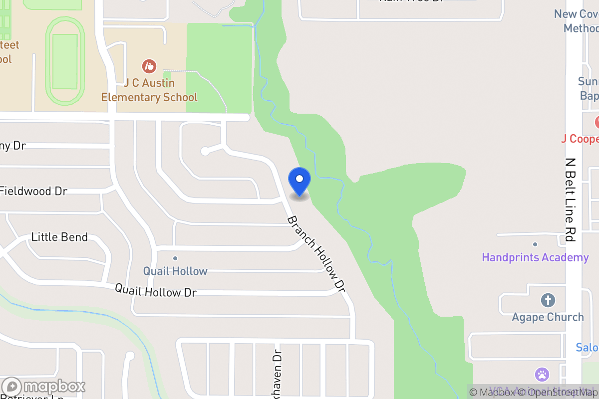 Map of 2820 Branch Hollow Dr