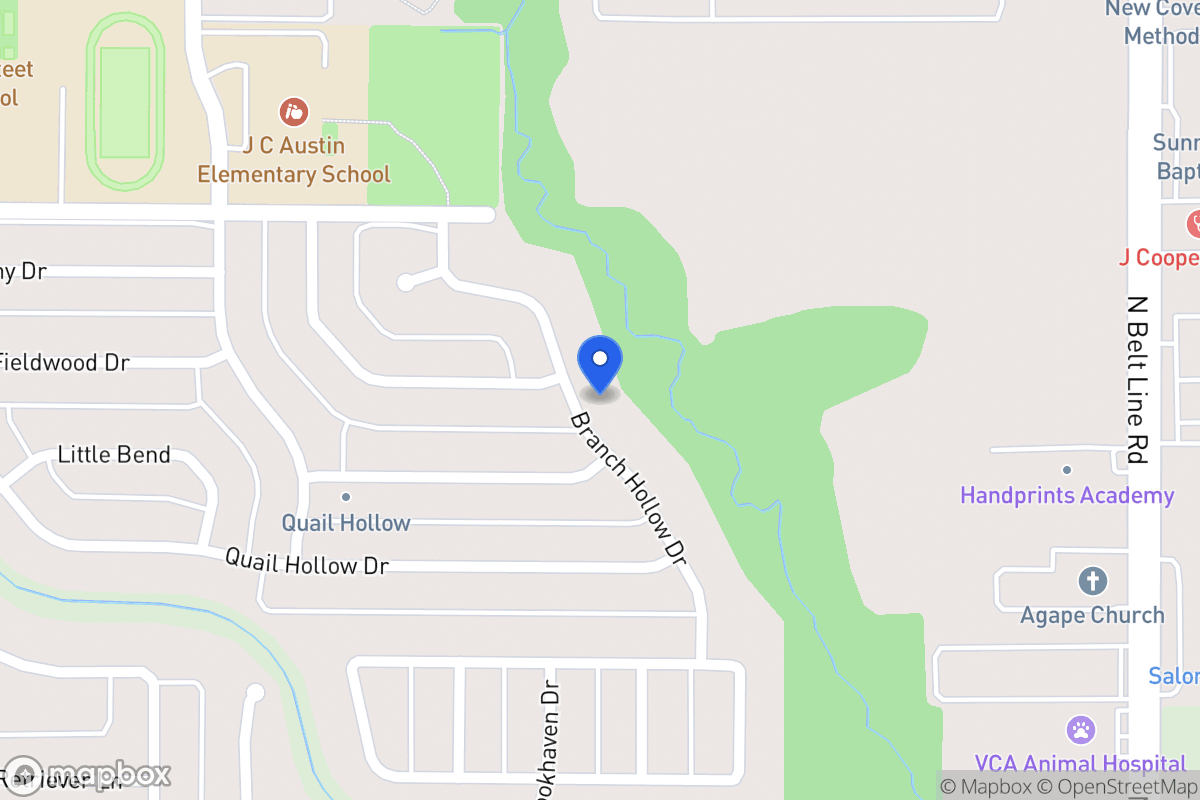 Map of 2816 Branch Hollow Dr
