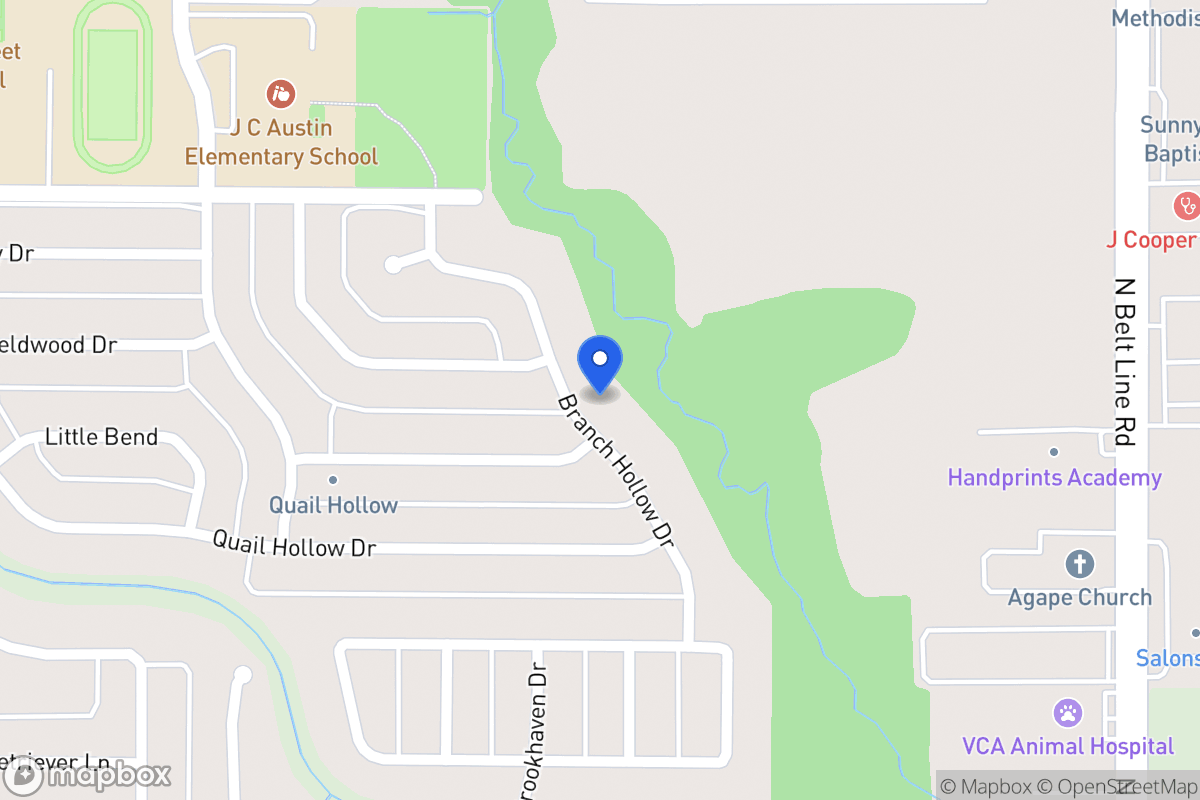 Map of 2812 Branch Hollow Dr