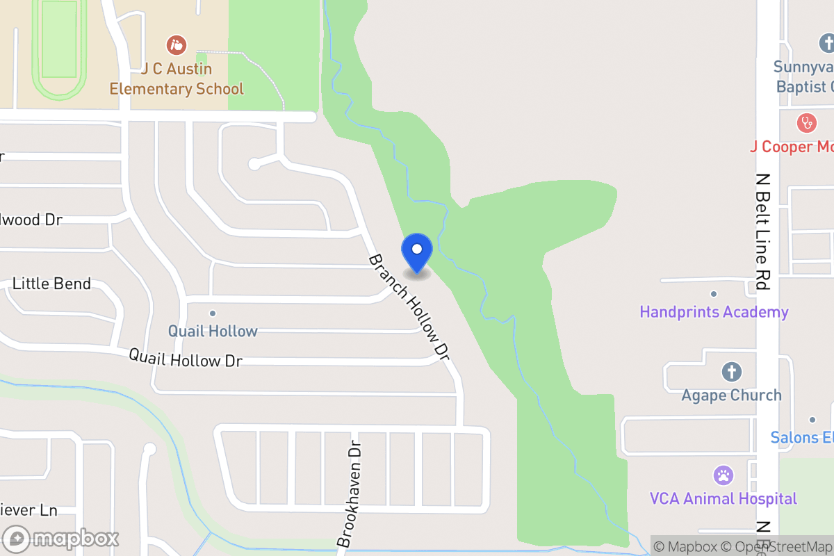 Map of 2804 Branch Hollow Dr