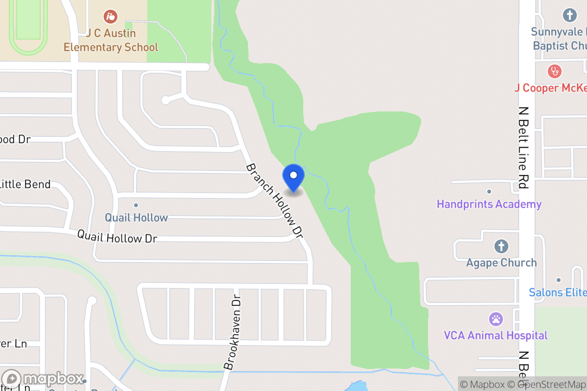 Map of 2728 Branch Hollow Dr