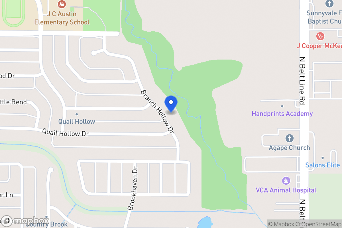 Map of 2724 Branch Hollow Dr