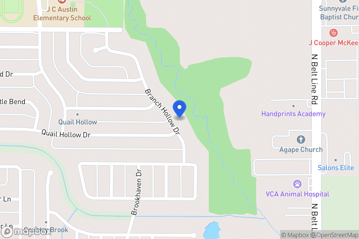 Map of 2720 Branch Hollow Dr