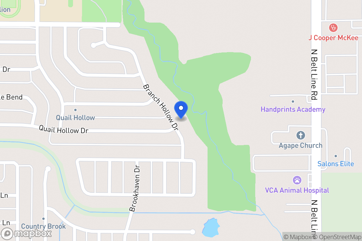 Map of 2716 Branch Hollow Dr